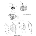 ENGINE: STATOR COVER & FLYWHEEL - 2019 POLARIS RANGER CREW 570