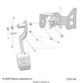 BRAKES: PEDAL - 2021 POLARIS RANGER XP 1000 RIDE COMMAND