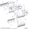 ENGINE: EXHAUST SYSTEM - 2020 POLARIS RANGER CREW 1000 FULL SIZE EPS FO
