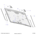 BODY: WINDSHIELD - 2026 POLARIS RANGER XD 1500 NORTHSTAR MOUNTAINEER EDITION CREW