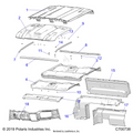 OPTION: ROOF PREM PREP REAR CLOSE OFF COVER & DASH - 2020 POLARIS RANGER CREW XP 1000 BACK COUNTRY FACTORY CHOICE