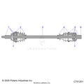 DRIVE TRAIN: FRONT HALF SHAFT - 2025 POLARIS RANGER 1000 XP NORTHSTAR ULTIMATE TRAIL BOSS