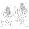 BODY: SEAT ASM. AND SLIDER - 2024 POLARIS GENERAL XP 4 1000 ULTIMATE