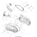 DRIVE TRAIN: CLUTCH COVER & DUCTING - 2026 POLARIS RANGER 500