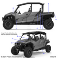 BODY: DECALS - 2021 POLARIS GENERAL XP 4 1000 DELUXE RIDE COMMAND TRAIL