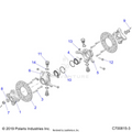 SUSPENSION: FRONT HUB - 2022 POLARIS GENERAL XP 4 1000 HUNTER