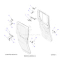 BODY: DOOR REAR MOUNTING - 2025 POLARIS RANGER 1000 XP CREW NORTHSTAR TEXAS EDITION
