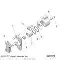 BRAKES: REAR CALIPER - 2020 POLARIS RANGER XP 1000 NORTHSTAR ULTIMATE
