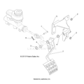 BRAKES: PEDAL & MASTER CYLINDER MOUNTING - 2016 POLARIS RANGER CREW XP 570 FULL SIZE