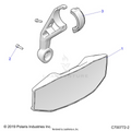 ACCESSORY: MIRROR REAR - 2021 POLARIS GENERAL XP 1000 HUNTER