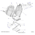BODY: SEAT ASM & MOUNTING REAR - 2025 POLARIS RZR PRO R 4 FACTORY ARMORED LE ULTIMATE