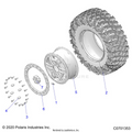 WHEELS: REAR - 2022 POLARIS RZR XP 1000 TRAILS & ROCKS