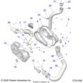 DRIVE TRAIN: CLUTCH COVER AND DUCTING - 2021 POLARIS RZR XP 1000