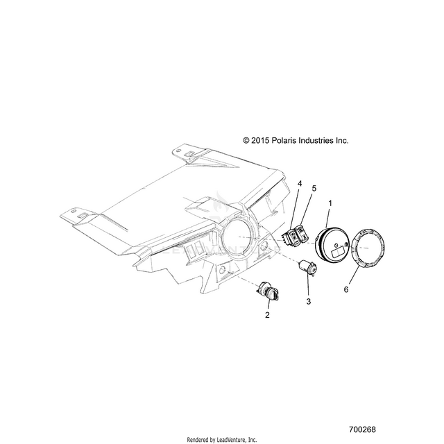 An Image of a Genuine Polaris Parts Schematic Diagram showing the schematic - ELECTRICAL: DASH INSTRUMENTS AND CONTROLS - 2017 POLARIS RZR S 1000 EPS