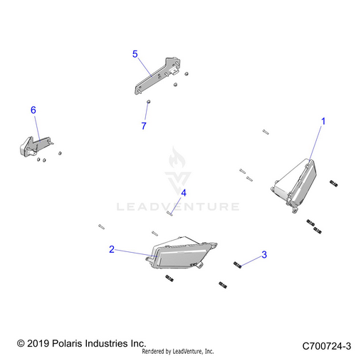 An Image of a Genuine Polaris Parts Schematic Diagram showing the schematic - ELECTRICAL: HEADLIGHTS AND TAILLIGHTS - 2020 POLARIS RZR TURBO S 4 VELOCITY