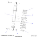 SUSPENSION: REAR SHOCK - 2022 POLARIS RZR TRAIL S 900 SPORT