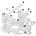 Bracket Bed Latch Left Black-(Weld) by Arctic Cat
