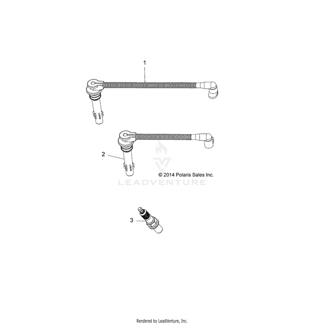An Image of a Genuine Polaris Parts Schematic Diagram showing the schematic - ELECTRICAL: IGNITION - 2015 POLARIS RZR S 900