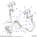 DRIVE TRAIN: CLUTCH COVER AND DUCTING - 2021 POLARIS RZR XP 4 1000 HIGH LIFTER