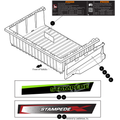 Bed Side Decal Blu Right by Arctic Cat