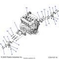 ENGINE: MOUNTING & LONG BLOCK - 2022 POLARIS RZR PRO R 4 SPORT