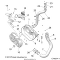 DRIVE TRAIN: CLUTCH COVER AND DUCTING - 2021 POLARIS RZR XP 4 1000
