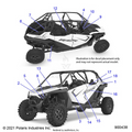 BODY: DECALS - 2022 POLARIS RZR PRO XP 4 ULTIMATE ROCKFORD LE