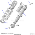 SUSPENSION: REAR SHOCK MOUNTING - 2022 POLARIS RZR XP 4 1000 HIGH LIFTER