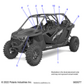 BODY: DECALS STANDARD - 2024 POLARIS RZR TURBO R 4 SPORT