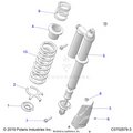 SUSPENSION: REAR SHOCK MOUNTING STANDARD/PREMIUM - 2021 POLARIS RZR PRO XP PREMIUM