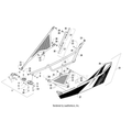 Door W/Decals-Wht-Left (Inc. 24-27) by Arctic Cat
