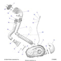 DRIVE TRAIN: CLUTCH COVER DUCTING - 2025 POLARIS RZR PRO R RACE