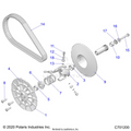 DRIVE TRAIN: SECONDARY CLUTCH - 2020 POLARIS RZR PRO XP