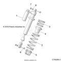 SUSPENSION: FRONT SHOCK MOUNTING - 2023 POLARIS RZR XP 1000 SPORT