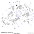 BODY: REAR RACK AND FENDERS - 2022 POLARIS RZR 900 TRAIL ULTIMATE