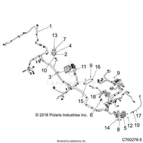An Image of a Genuine Polaris Parts Schematic Diagram showing the schematic - ELECTRICAL: ECM COIL REGULATOR - 2023 POLARIS RZR XP 4 1000 PREMIUM RIDE COMMAND
