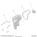 ENGINE: WATERPUMP IMPELLER AND COVER - 2021 POLARIS RZR TRAIL