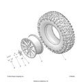 WHEELS: FRONT/REAR - 2025 POLARIS RZR PRO R SPORT