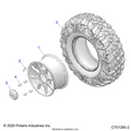 WHEELS: REAR - 2022 POLARIS RZR PRO XP ULTIMATE ROCKFORD LE