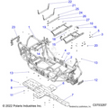 CHASSIS: MAIN FRAME AND SKID PLATES - 2022 POLARIS RZR XP 4 1000 PREMIUM