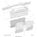 BODY: REAR CLOSEOFF CENTER PANELS - 2023 POLARIS RZR PRO R ULTIMATE TROY LEE DESIGNS
