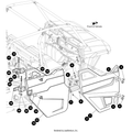 Door Plastic Rear Right by Arctic Cat