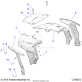 BODY: HOOD AND FRONT BODY WORK - 2020 POLARIS RZR TRAIL S 900
