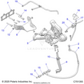 ENGINE: TURBO CHARGER MOUNTING - 2021 POLARIS RZR XP 4 TURBO