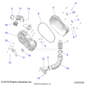DRIVE TRAIN: CLUTCH COVER AND DUCTING - 2020 POLARIS RZR TRAIL S 900