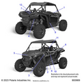 BODY: DECALS - 2024 POLARIS RZR XP 1000 PREMIUM