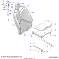 BODY: SEAT ASM. REAR STANDARD - 2022 POLARIS RZR PRO XP 4 SPORT