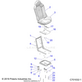 BODY: SEAT ASM. AND SLIDER - 2022 POLARIS RZR 900 TRAIL ULTIMATE