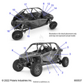 BODY: DECALS - 2023 POLARIS RZR PRO R 4 SPORT