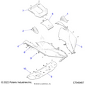 BODY: HOOD - 2022 POLARIS RZR PRO XP PREMIUM/EVAP